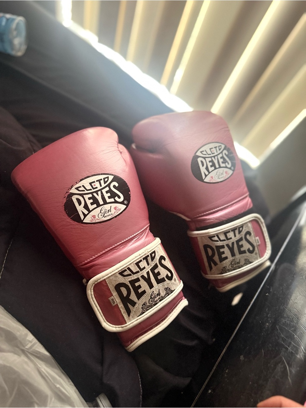 Rare cleto Reyes girl edition limited edition 14 oz training strap on glove pair